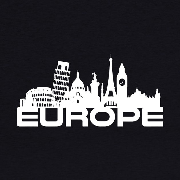 Famous European Cities Landmarks by c1337s